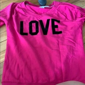 Victoria’s Secret pink sweatshirt